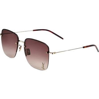 Saint Laurent SL 312 M 008 58 Solbriller Kvinder Guld - Shiny Light Gold - 58mm