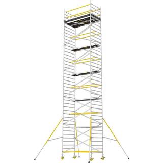 W.steps Rullestillads 1400 pk. 10,2m - 1 basispakke høj + 4 tilbygningspakker WRT 1400-10,2