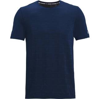 T-shirt Under Armour UA Seamless Wordmark SS-BLU 1366148-400 Størrelse L