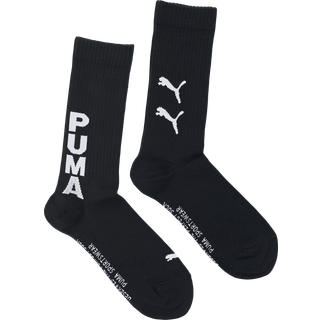 Puma 2-pak Graphic Logo Crew Socks - Black - Str 43/46