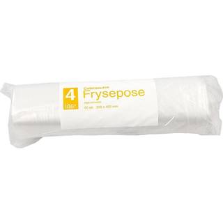 Fryseposer med skrivefelt, 4 liter, 200x400 mm