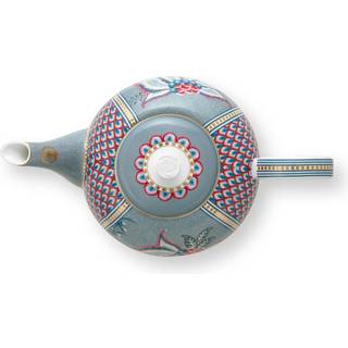 Pip Studio Teapot Large Flower Festival Light Blue