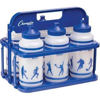 Champion Sports Plastic Water Bottle Set Quart Black