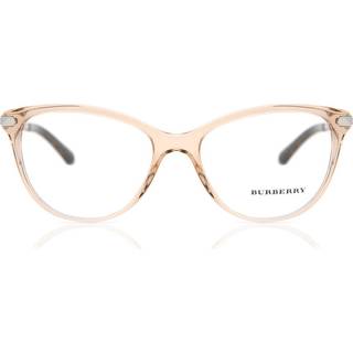 Burberry BE2280 3358 52 Briller Kvinder Lyserød - Transparent Peach Pink - 52mm