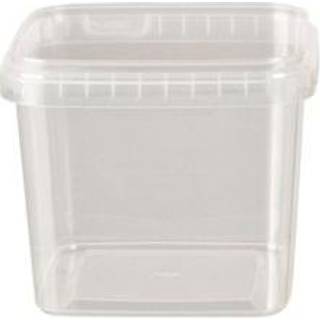 Plastbøtte Klar 1150 ml. 129x129x108 mm. 12 stk.