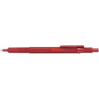 Rotring rOtring 600 kuglepen | Mellempunkt | Sort blæk | Rød tønde med skridsikkert knurled greb | Genopfyldning