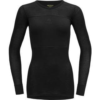 Devold Women's Wool Mesh Shirt Merino undertøj Damer størrelse XL farve sort