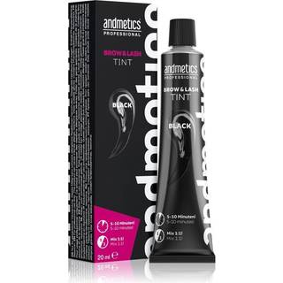 andmetics Professional Brow & Lash Tint Øjenbryns- og øjenvippefarve Skygge Black 20 ml - 20 ml