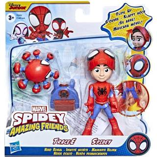 Spidey og hans fantastiske venner 4-tommers Hero Reveal 2-pak: Spidey & Trace-E med maske-vendefunktion, Alder: 3+