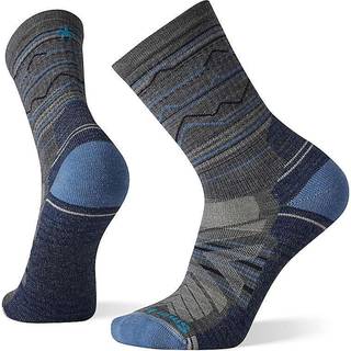 Smartwool Performance Hike Light Cushion Mountain Range Pattern Crew Vandresokker størrelse L farve sort