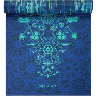 Gaiam Yoga Mat Premium Print Reversible Extra Thick Non Slip Exercid & Fitness Mat til alle typer Yoga Pilates & Floor Workouts Divine Impression