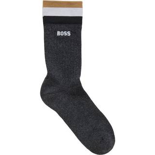 BOSS QS Rib Stripe Sock - White - Str 43/46