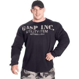 Thermal Gym Sweater, Asphalt