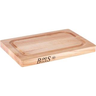 Boos Blocks Pro Chef-Lite Schneidebrett 31x20x2,5 cm mit Saftrille - Ahornholz - Braun