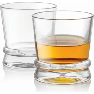 JoyJolt USA Afina Ribbon Whiskey Glasses - Sæt af 2 Whisky Glas