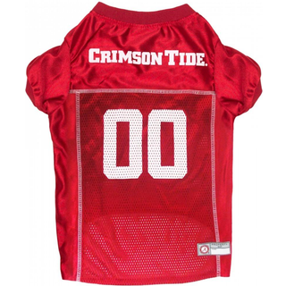 K?ledyrs f?rste NCAA College Alabama Crimson Tide Mesh Jersey for Dogs & Cats X-Large. Licenseret Big Dog Jersey med dit foretrukne fodbold/baske
