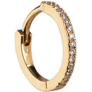 Small Diamond Hoop - 14k Gold One