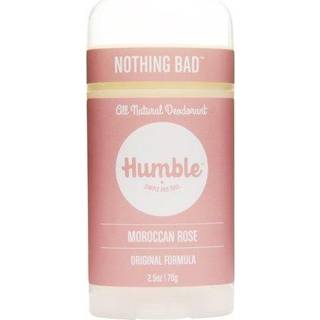 Ydmyge mærker Original formel Plastfri aluminiumfri deodorant Langvarig lugtkontrol med bagepulver og æteriske olier Marokkansk rose