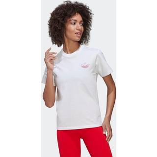 Adicolor Classics Trefoil T-shirt - White / Bright Orange - M