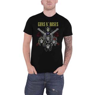 Guns N' Roses Skjorte Pistols & Roses Unisex Black 2XL
