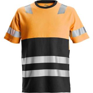Snickers T-shirt high-vis kl. 1 orange/sort l