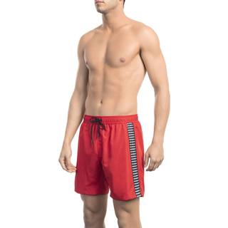 Bikkembergs Red Polyester Men Swim Short