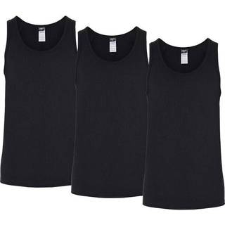 Tanktop "singlet" 3-pak | Økologisk bomuld | Sort