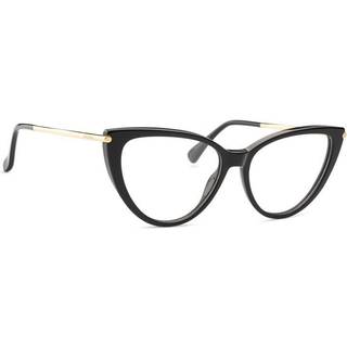 Max Mara Kvinde MM5006 001 Optiske stel Acetat Sort klar Cat Eye Normal