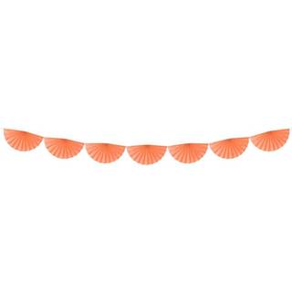 3m Guirlande 40 cm rosetter i fersken