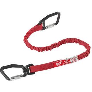 Sikringsline quick m/2 karabinhager rød 4,5kg