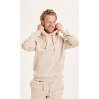 Knowledge Cotton Apparel Men's Elm Hood Basic Badge Sweat Light Feather Gray, S