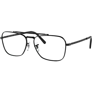 Ray - Ban Unisex RX3636V NEW CARAVAN 2509 Optiske stel Metal Sort Transparent Firkantet Normal