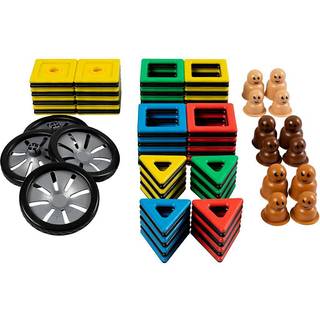 Polydron Magnetisk Hjulsæt - 92 dele - Fra 3 år