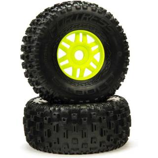ARRMA ARA550068 dBoots Fortress Tyre Set Glued Green