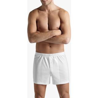 HANRO Herren Boxershorts weiß Reine Baumwolle unifarben