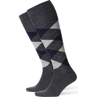 Burlington Edinburgh Wool Knee High Sock - Black - Str 40/46