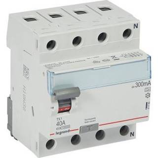 LEGRAND TX³ RCCB fejlstrømsafbryder 40A 4pol 300mA type-A 4M 10KA