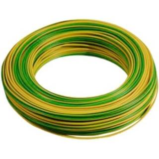 Inst. ledning PVL blyfri 1x1,5mm gul/grøn - 100 m.