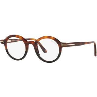 TOM FORD Unisex FT5664-B 56 Vista -rammer Acetat Havana Rund Normal