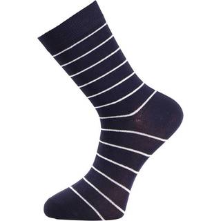 Trofe Bamboo Stripe Socks 2-pak - Navy-2 - Str 39/42