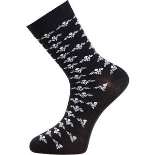 Trofe Bamboo Flower Socks 2-pak - Grey - Str 39/42