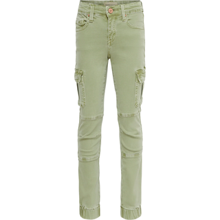 KIDS ONLY KOGMISSOURI slim fit cargo bukser i limegrøn til piger