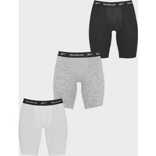 Reebok Herre Hogan Performance 3-pak Lange Trunks Sort/Hvid/Grå Melange