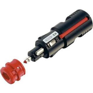 Stikprop til cigarettænderstik Pro Car, 12 / 24 V, 8 A, passer kabel 2.5 mm². med indbygget sikring (8 A)