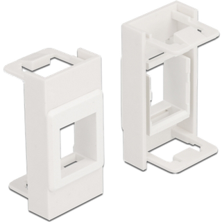 DeLOCK Easy 45 Module Keystone Holder 22.5 x 45 mm, white