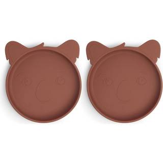 Nuuroo Akila silikone tallerken 2-pak - Mahogany