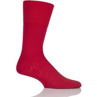 Falke Herren Socken rot Merinowolle unifarben