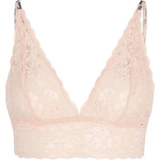 Tommy Hilfiger Triange bralette BH, beige, Størrelse: L, Dame