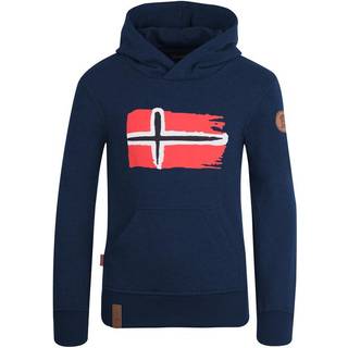 Trollkids Kid's Trondheim Sweater Hoodie Børn størrelse 92 farve blå