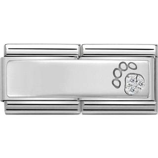 Nomination Silver shine Double Paw Print Charm